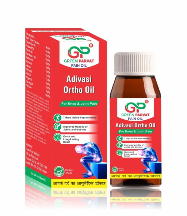 Green Parvat Adivasi Oil for Knee & Joint Pain Quick and Long Lasting Relief - Image 2