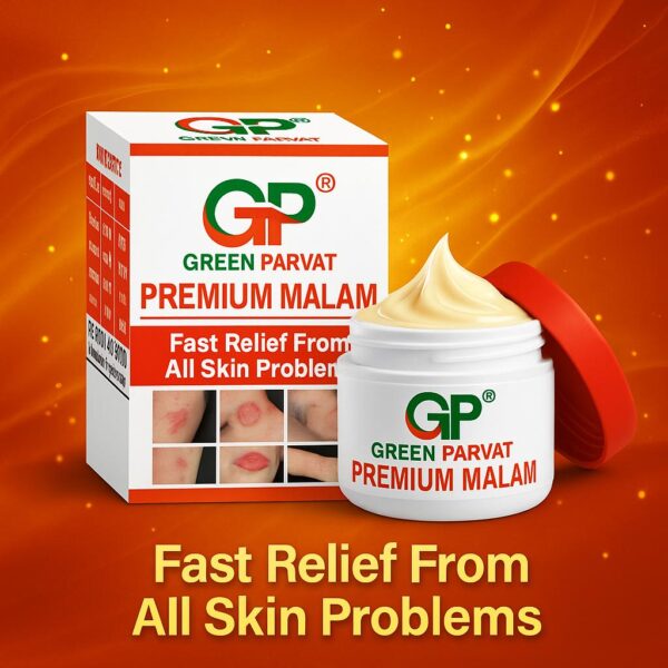 Green Parvat Premium Malam – Ayurvedic Skin Relief Cream